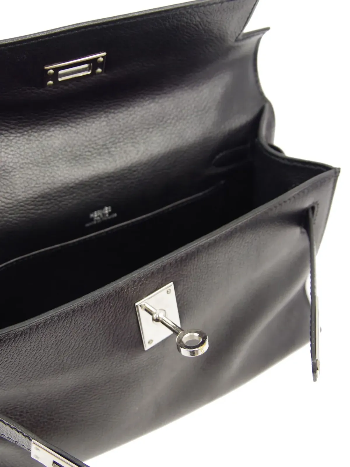 Hermès ビンテージ 2004 ケリーポシェット ハンドバッグ - ブラック - 画像5