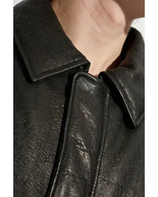 Saint Laurent レザー ボンバー ジャケット - サムネイル5