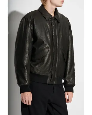 Saint Laurent レザー ボンバー ジャケット - サムネイル3