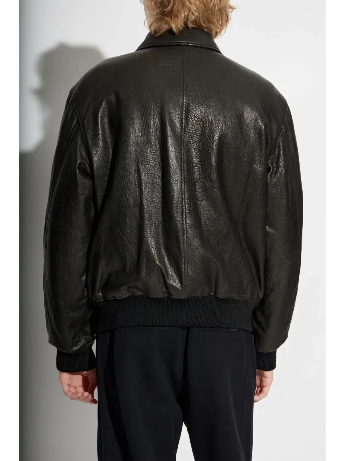 Saint Laurent レザー ボンバー ジャケット - 画像4