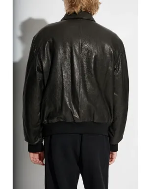 Saint Laurent レザー ボンバー ジャケット - サムネイル4