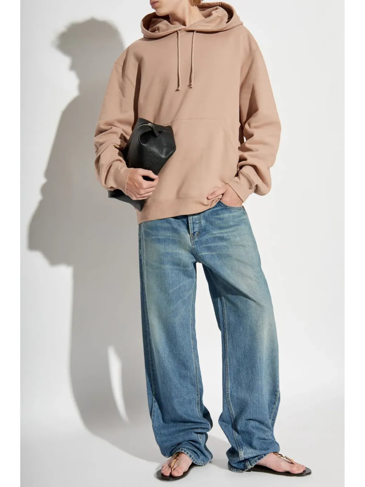 Saint Laurent ロゴアップリケ フーディー - 画像2