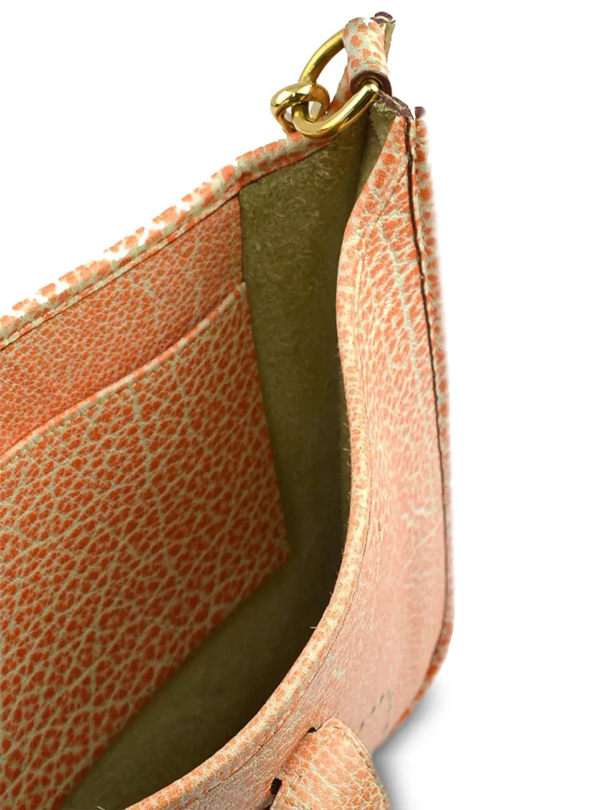 Hermès ビンテージ 2002 Evelyne PM ショルダーバッグ オレンジ - 画像4
