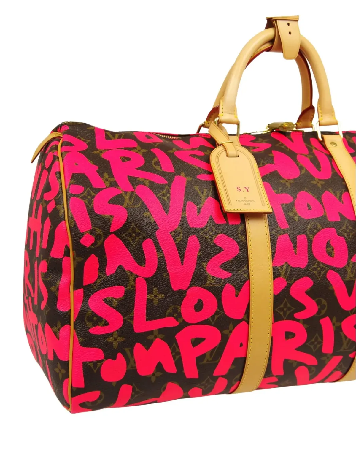 Louis Vuitton ビンテージ 2009 Keepall 50 トラベルバッグ - ピンク - 画像3