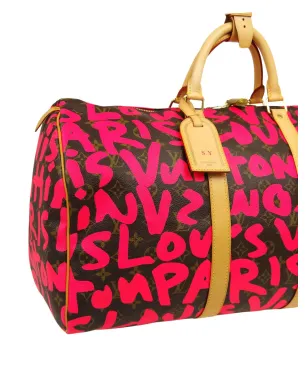 Louis Vuitton ビンテージ 2009 Keepall 50 トラベルバッグ - ピンク - サムネイル3