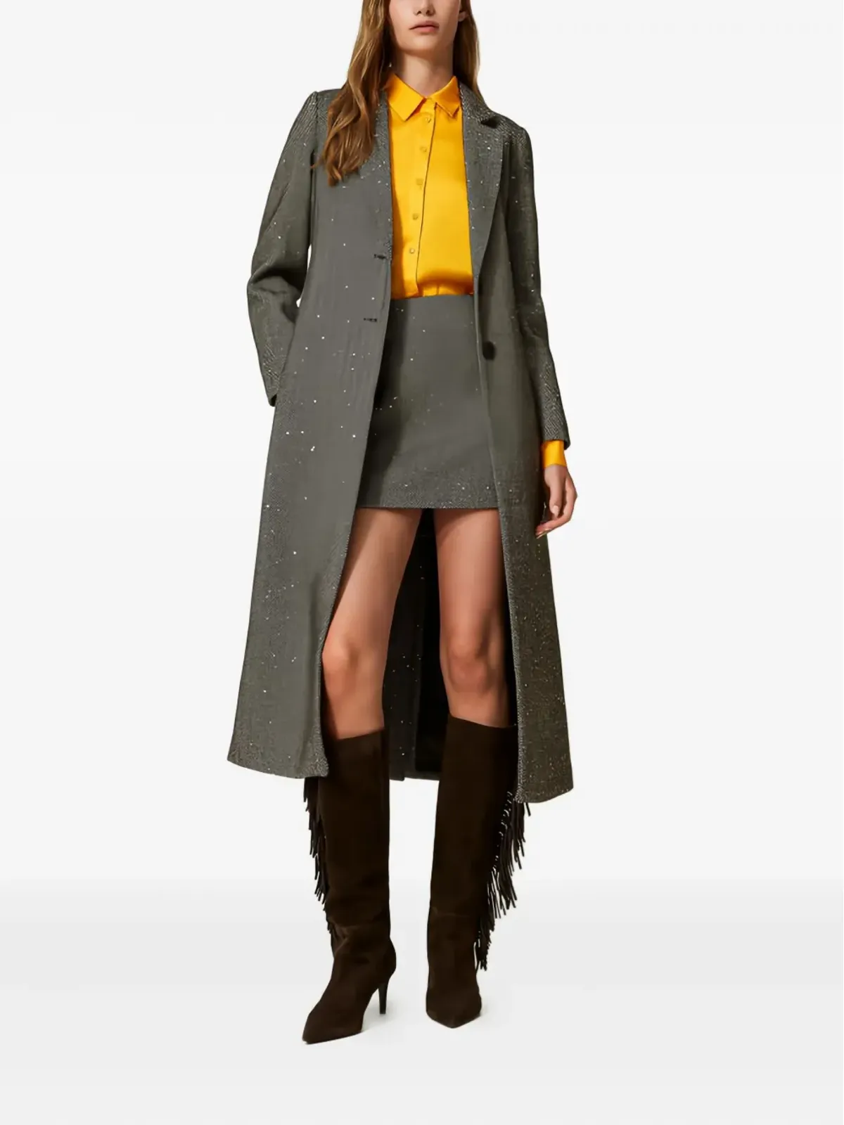 TWINSET ビショップスリーブ ポルカドット シャツ - イエロー - 画像2