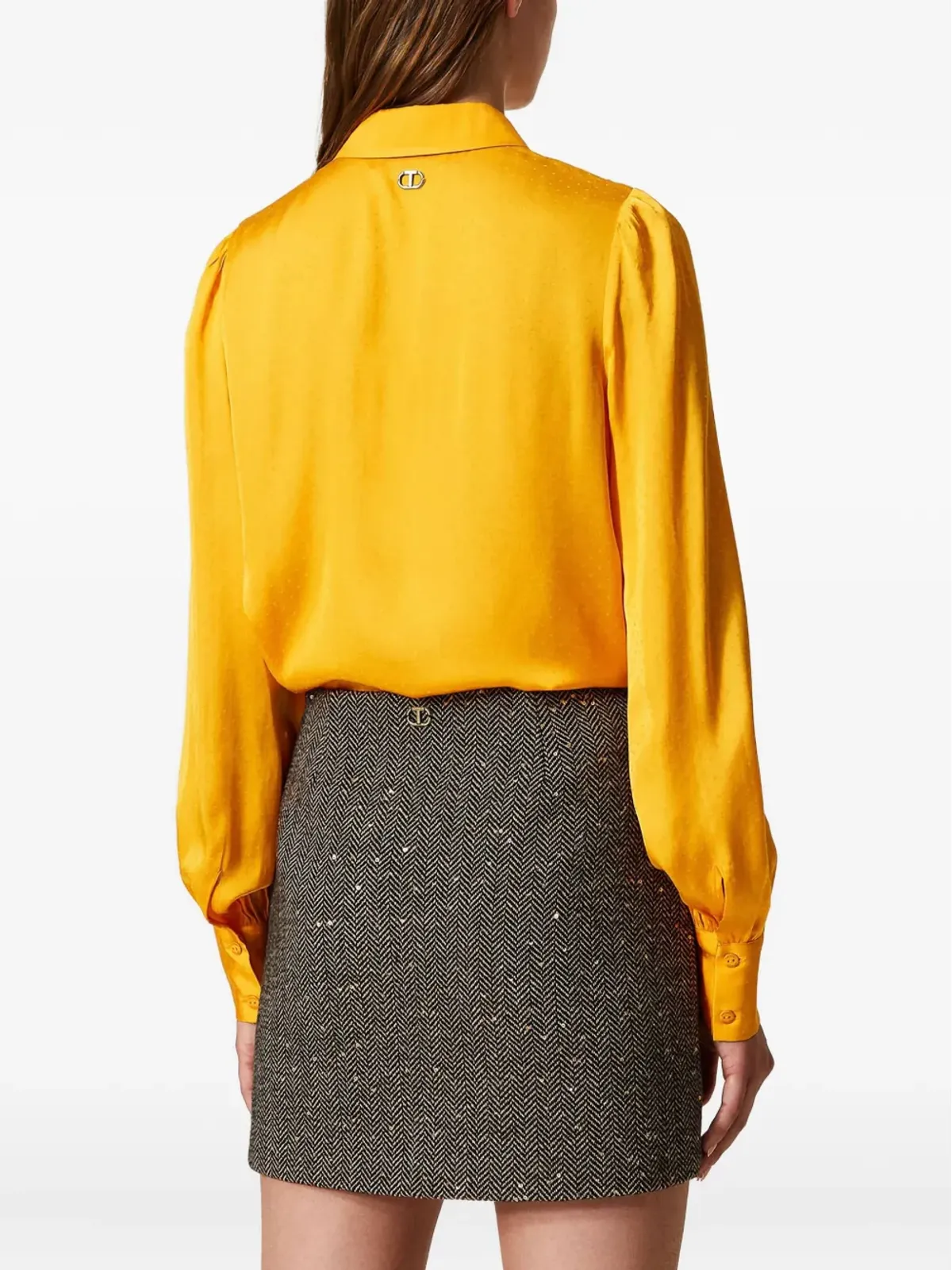 TWINSET ビショップスリーブ ポルカドット シャツ - イエロー - 画像4