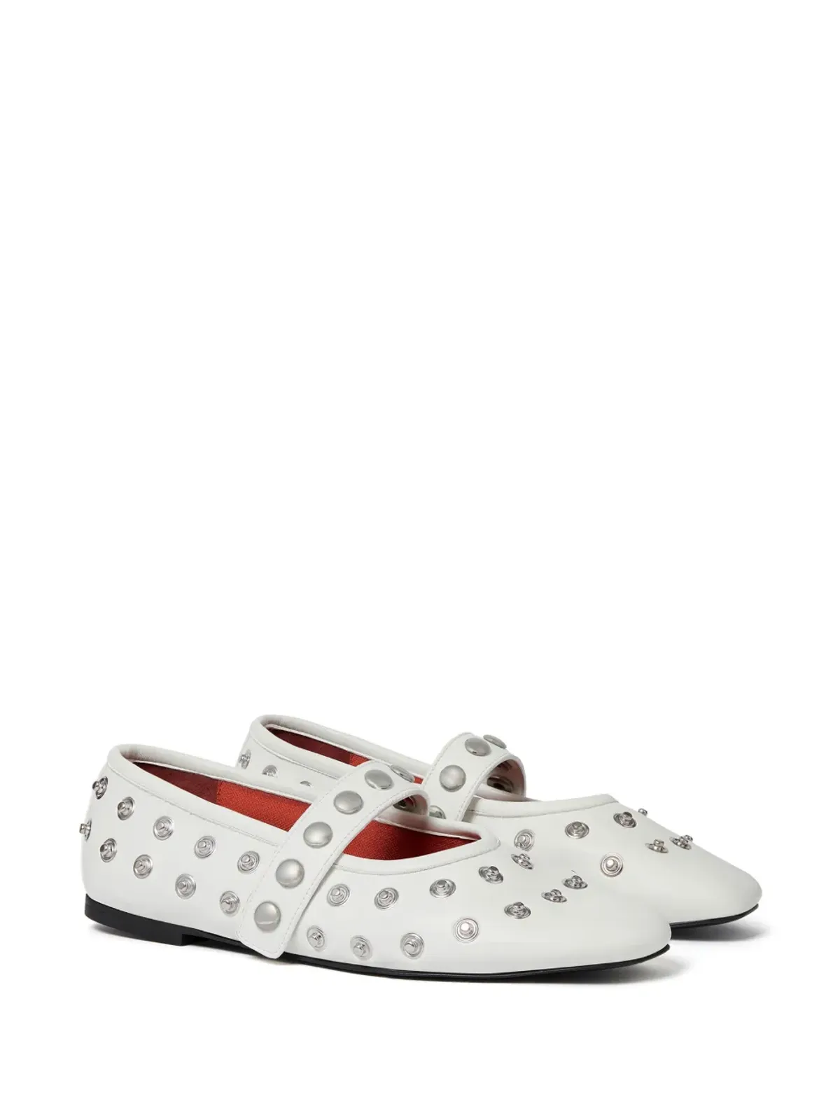 Stella McCartney スタッズ付きバレリーナ - 画像2