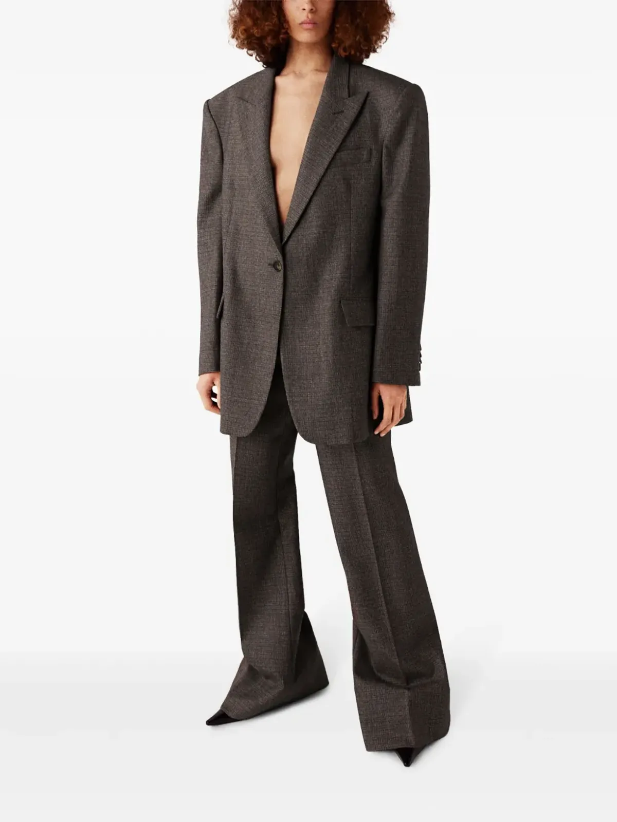 Stella McCartney ウールのテーラードパンツ - グレー - 画像3