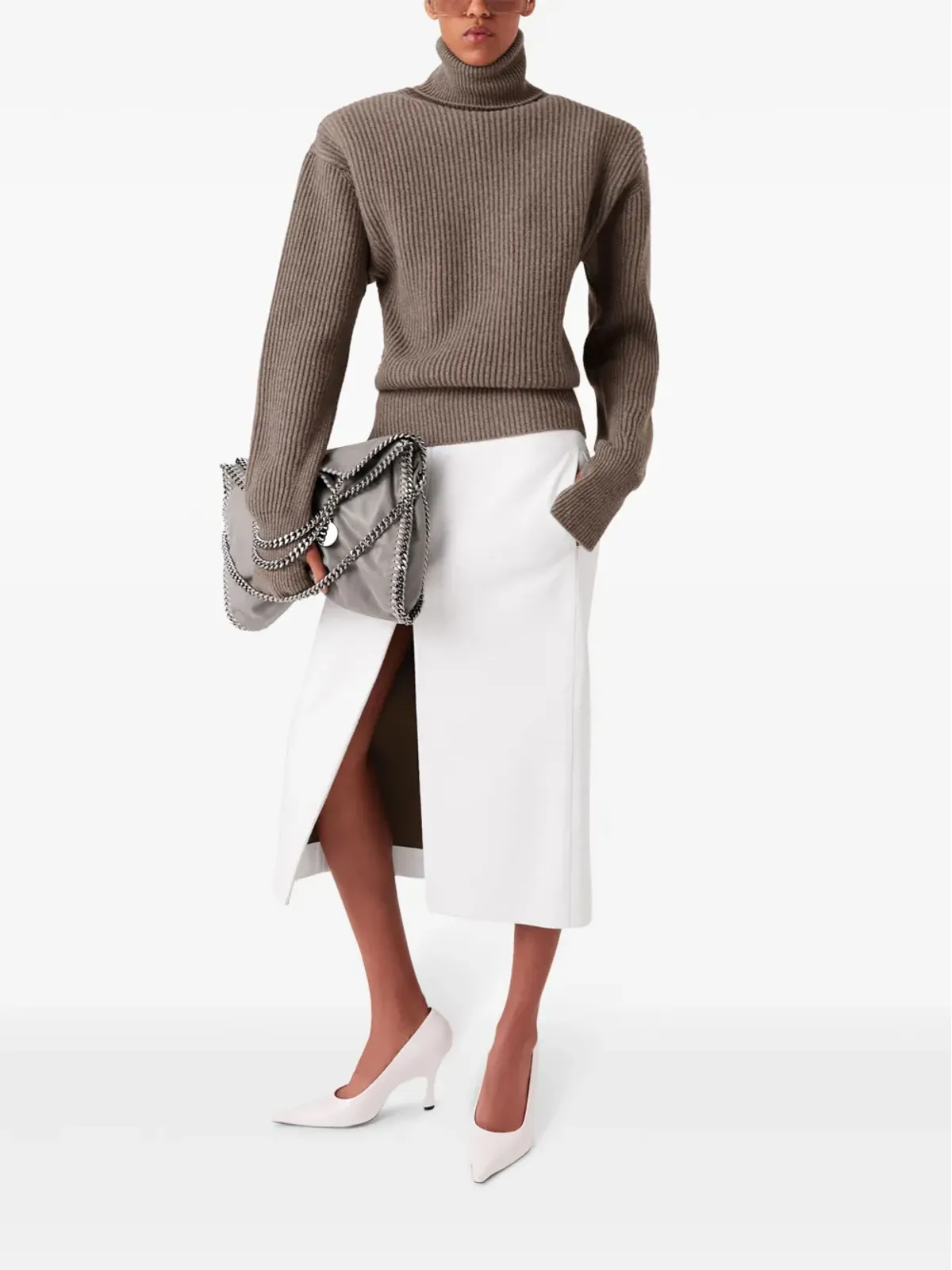 Stella McCartney 長袖タートルネックセーター - ブラウン - 画像4