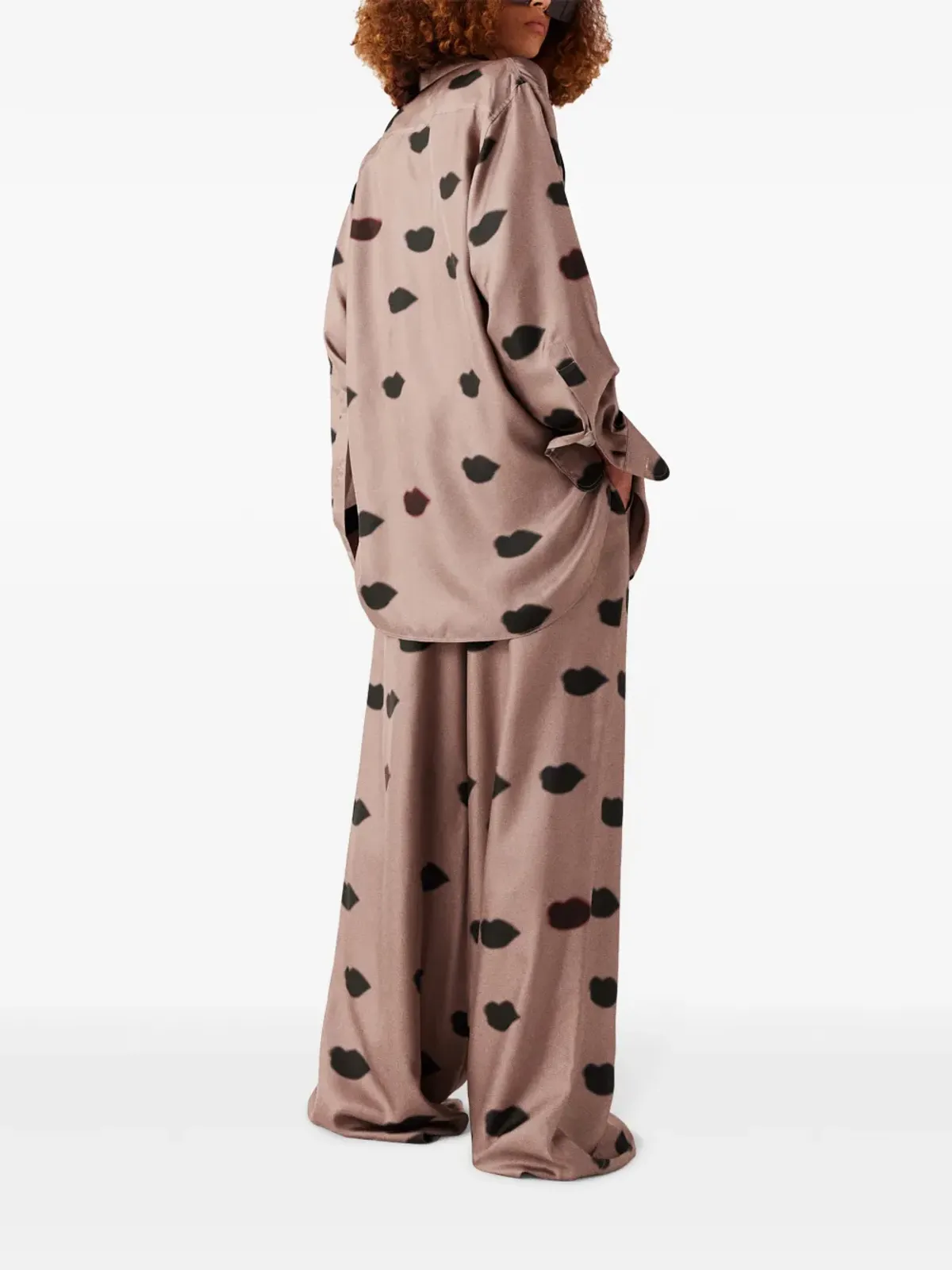 Stella McCartney リッププリントシャツ - パープル - 画像4