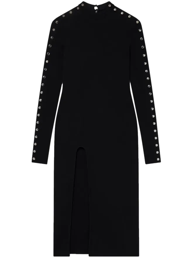 Stella McCartney Stella McCartney ロングスリーブ レッグスリット ドレス ブラックの商品画像