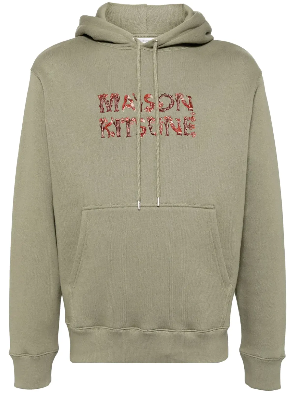 Maison Kitsuné Woodland Alphabet フーディー - グリーン - 画像1