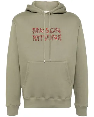 Maison Kitsuné Woodland Alphabet フーディー - グリーン - サムネイル1