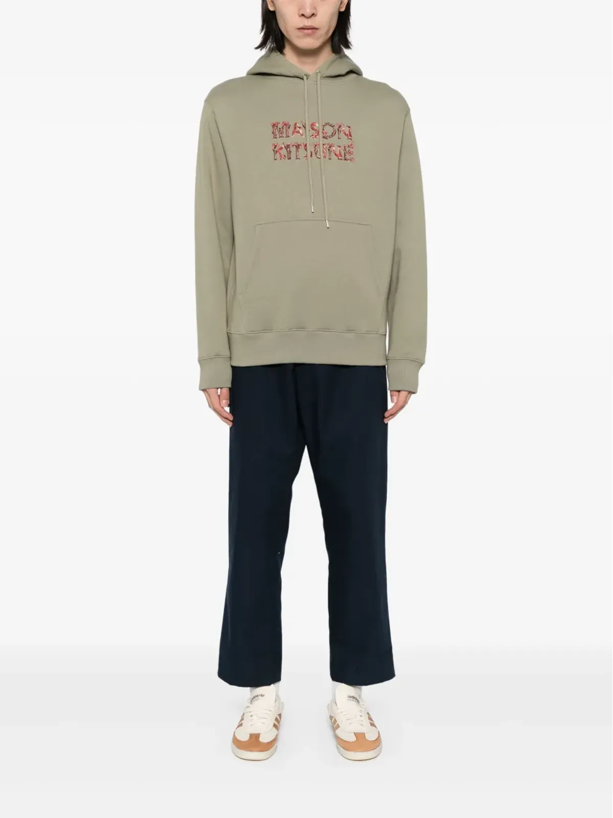 Maison Kitsuné Woodland Alphabet フーディー - グリーン - 画像2
