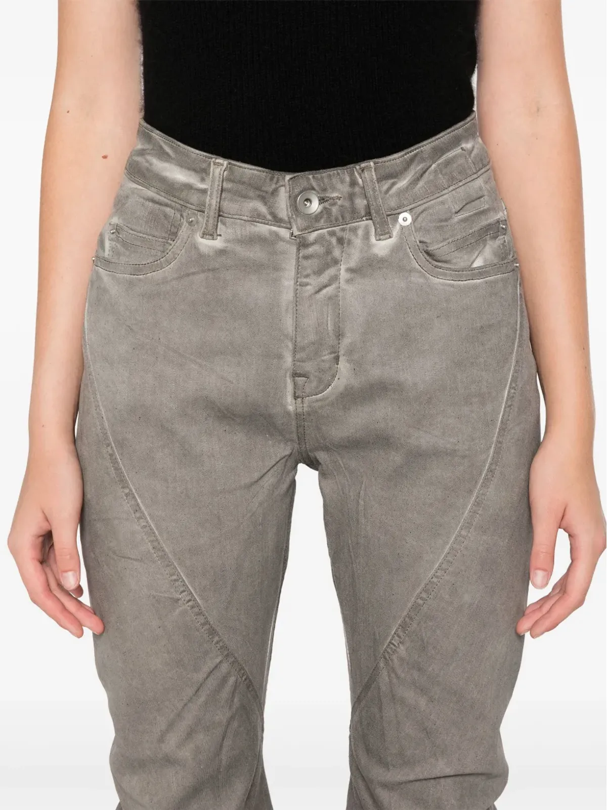 Rick Owens DRKSHDW Bias ジーンズ - グレー - 画像5
