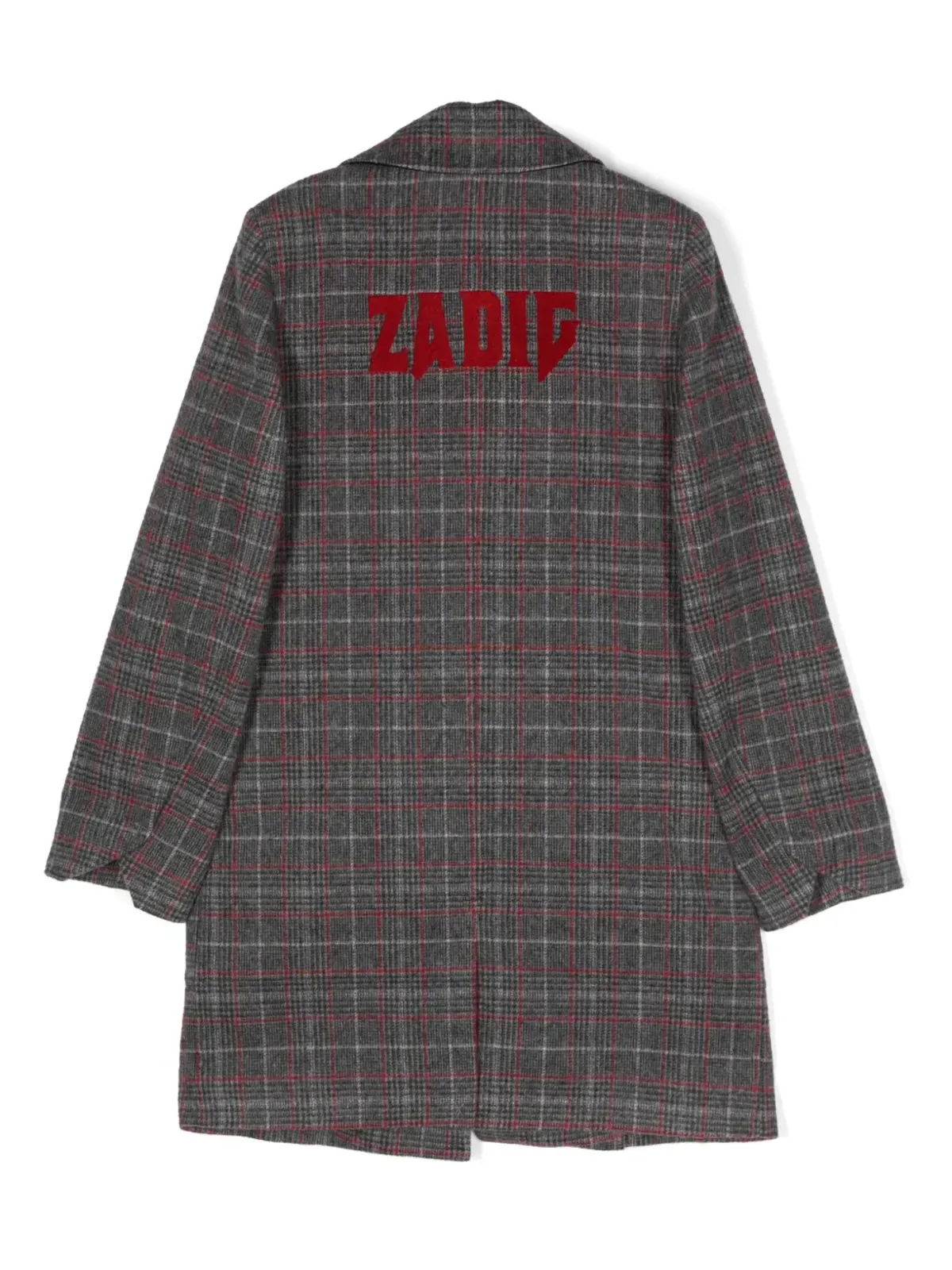 Zadig & Voltaire Kids チェック柄コート - 画像2