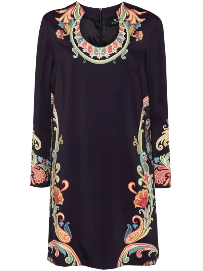 ETRO ETRO フローラルプリント ミディドレス - ブルーの商品画像