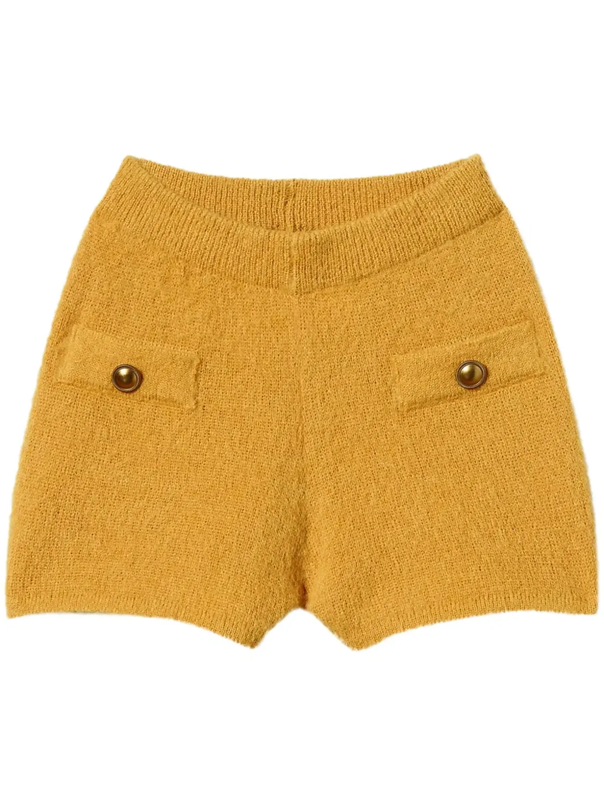 TWINSET エミリー ニット ミニショーツ - イエロー - 画像1