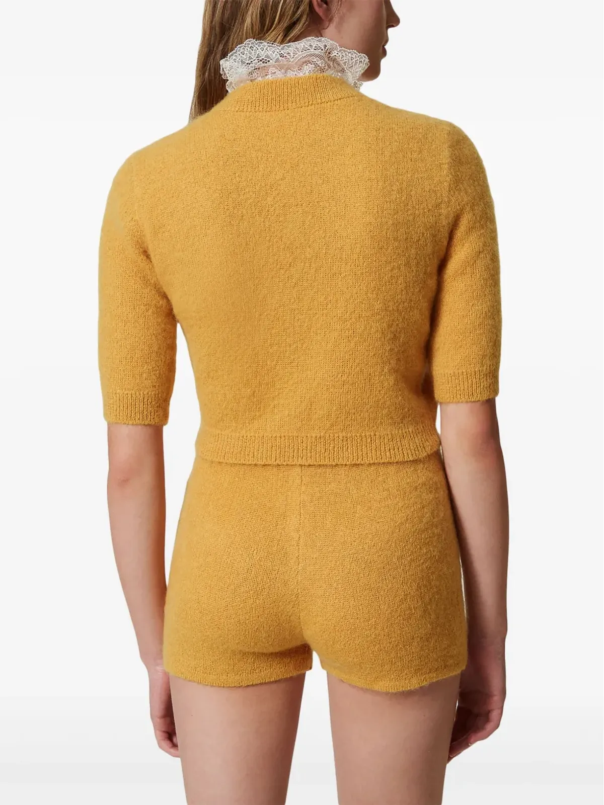 TWINSET エミリー ニット ミニショーツ - イエロー - 画像4
