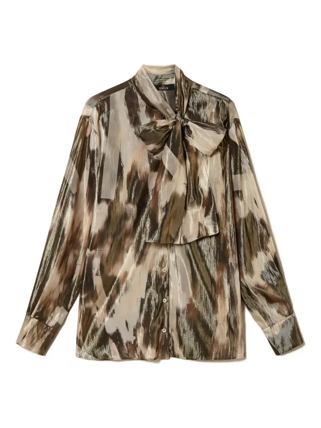 TWINSET TWINSET プリントボウタイシャツの商品画像