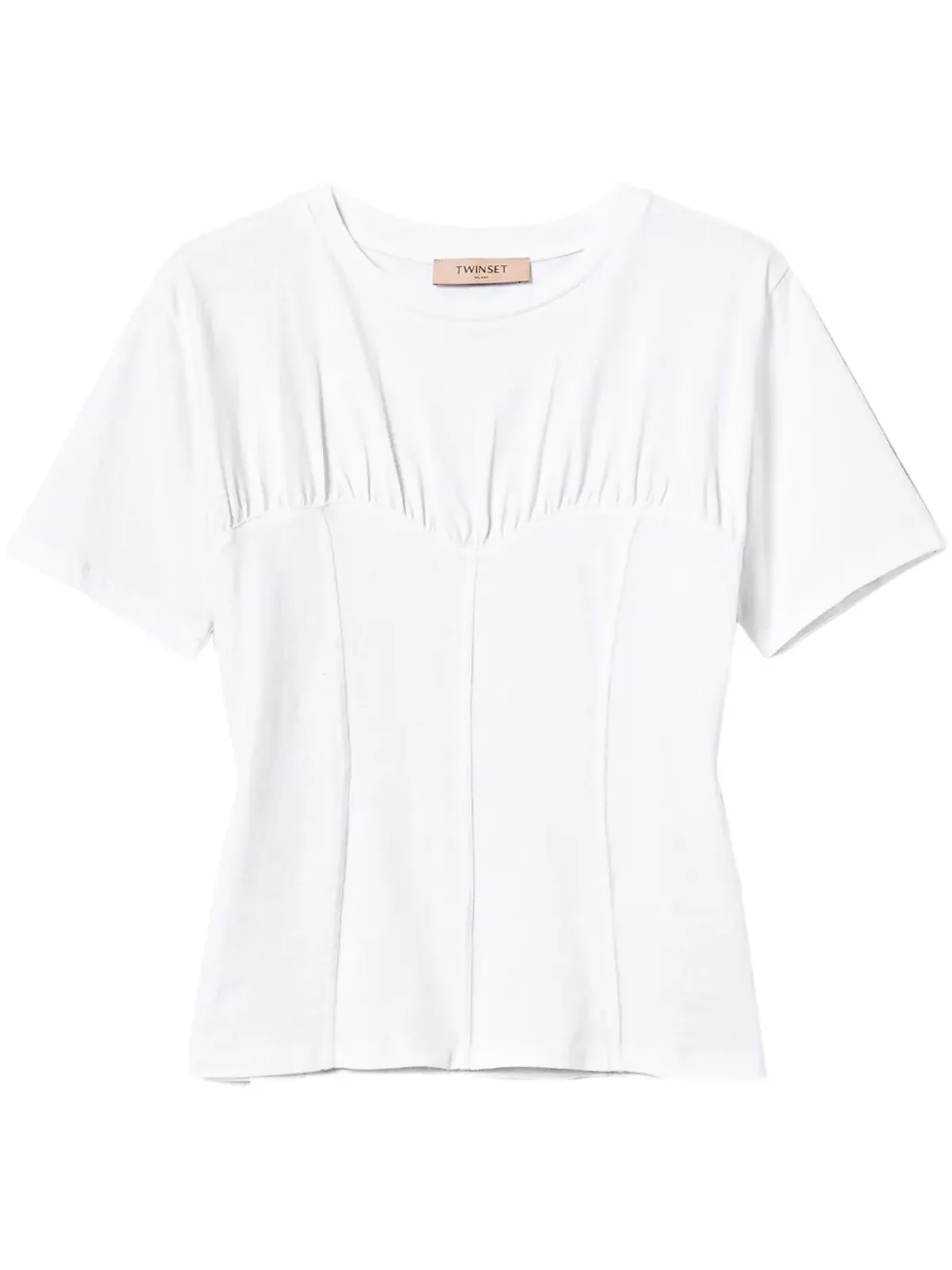 TWINSET ビスティエ風Tシャツ - ホワイト - 画像1