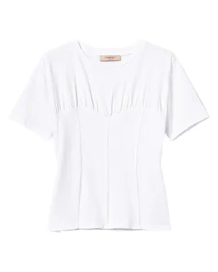 TWINSET ビスティエ風Tシャツ - ホワイト - サムネイル1