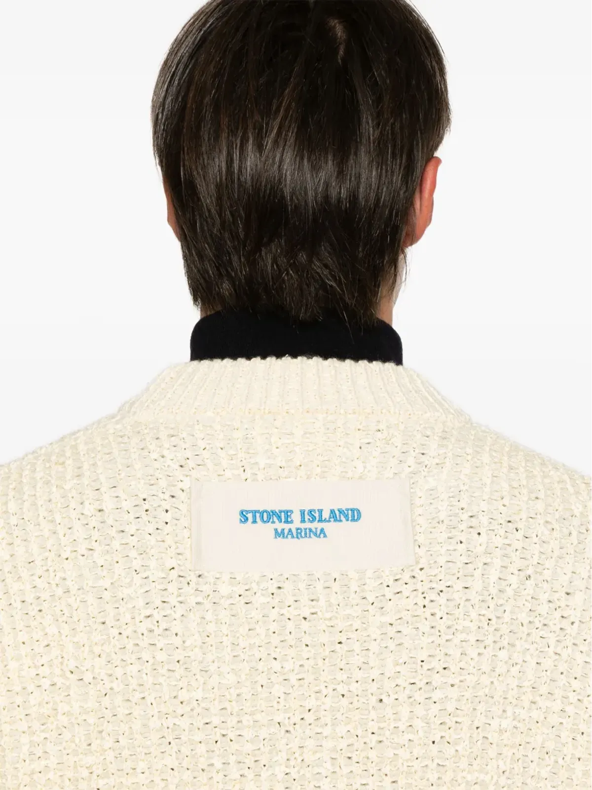 Stone Island ロゴパッチセーター - ベージュ系 - 画像5