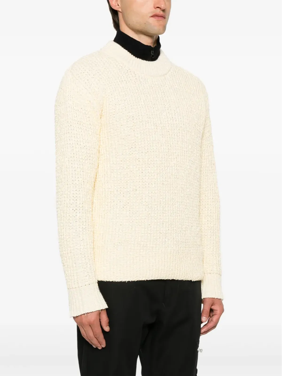Stone Island ロゴパッチセーター - ベージュ系 - 画像3