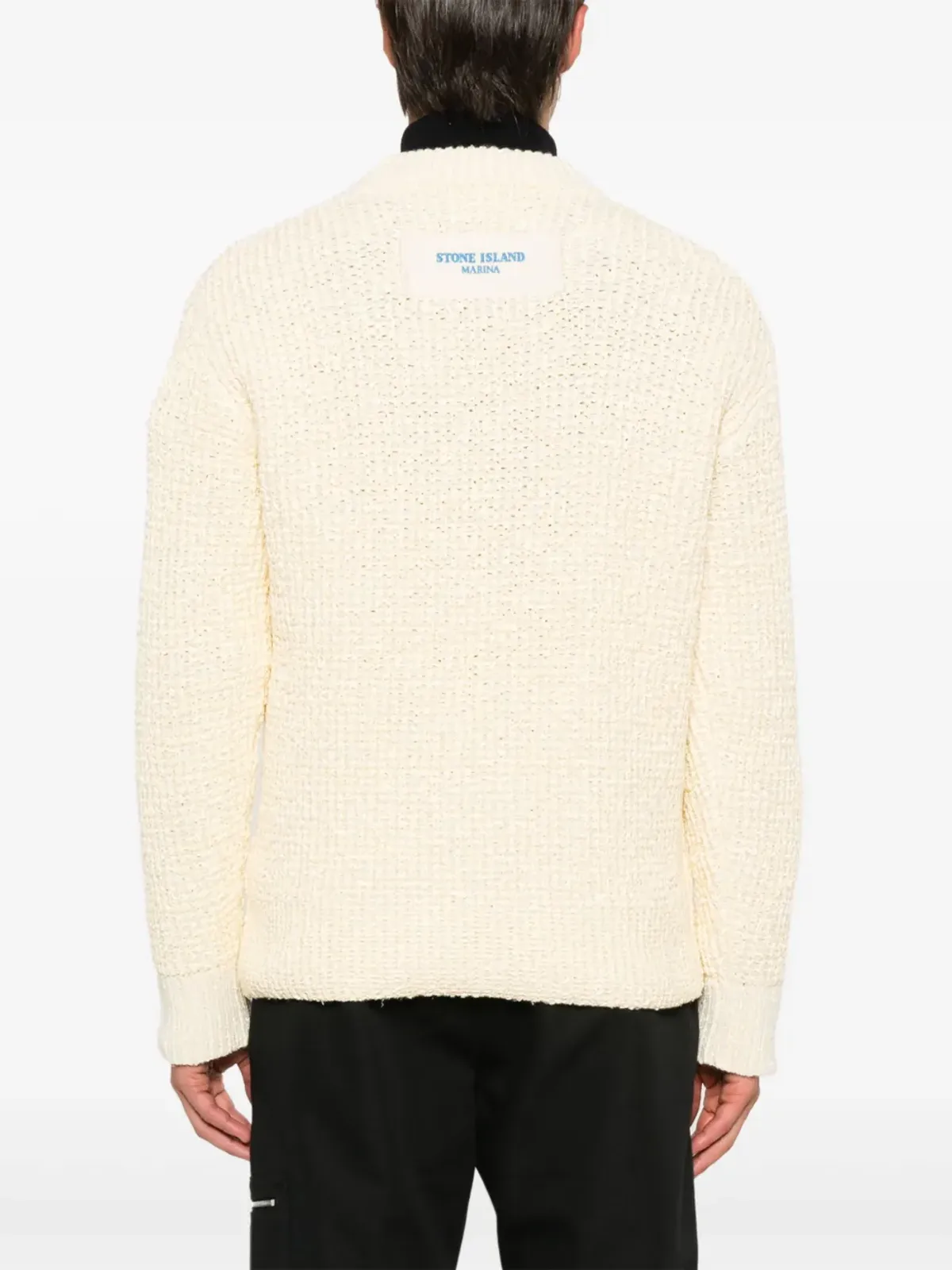 Stone Island ロゴパッチセーター - ベージュ系 - 画像4