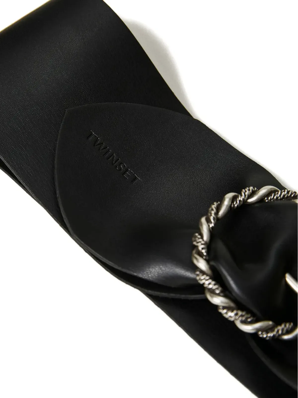 TWINSET サッシュ編み込みバックル ベルト - 画像2