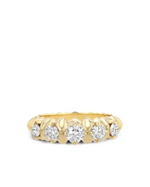 Lizzie Mandler Fine Jewelry 18Kイエローゴールド クレセント ダイヤモンド リング - サムネイル1