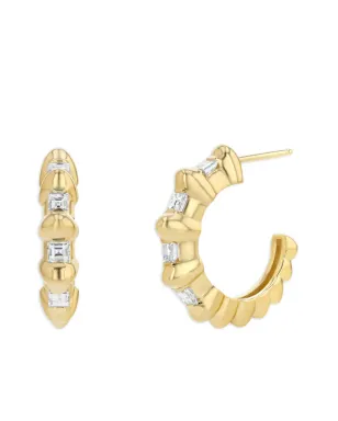Lizzie Mandler Fine Jewelry 18K イエローゴールド バブル ダイヤモンド イヤリング - サムネイル2