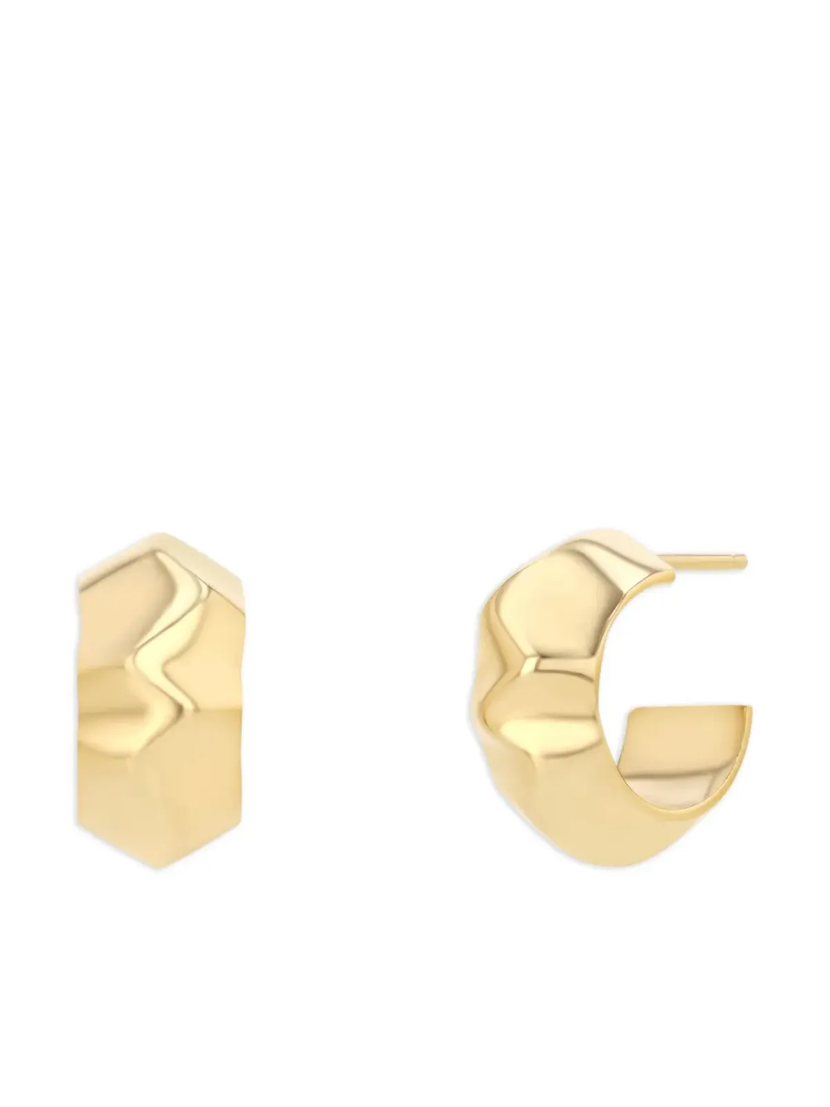 Lizzie Mandler Fine Jewelry 18金 イエローゴールド 小波イヤリング - 画像2