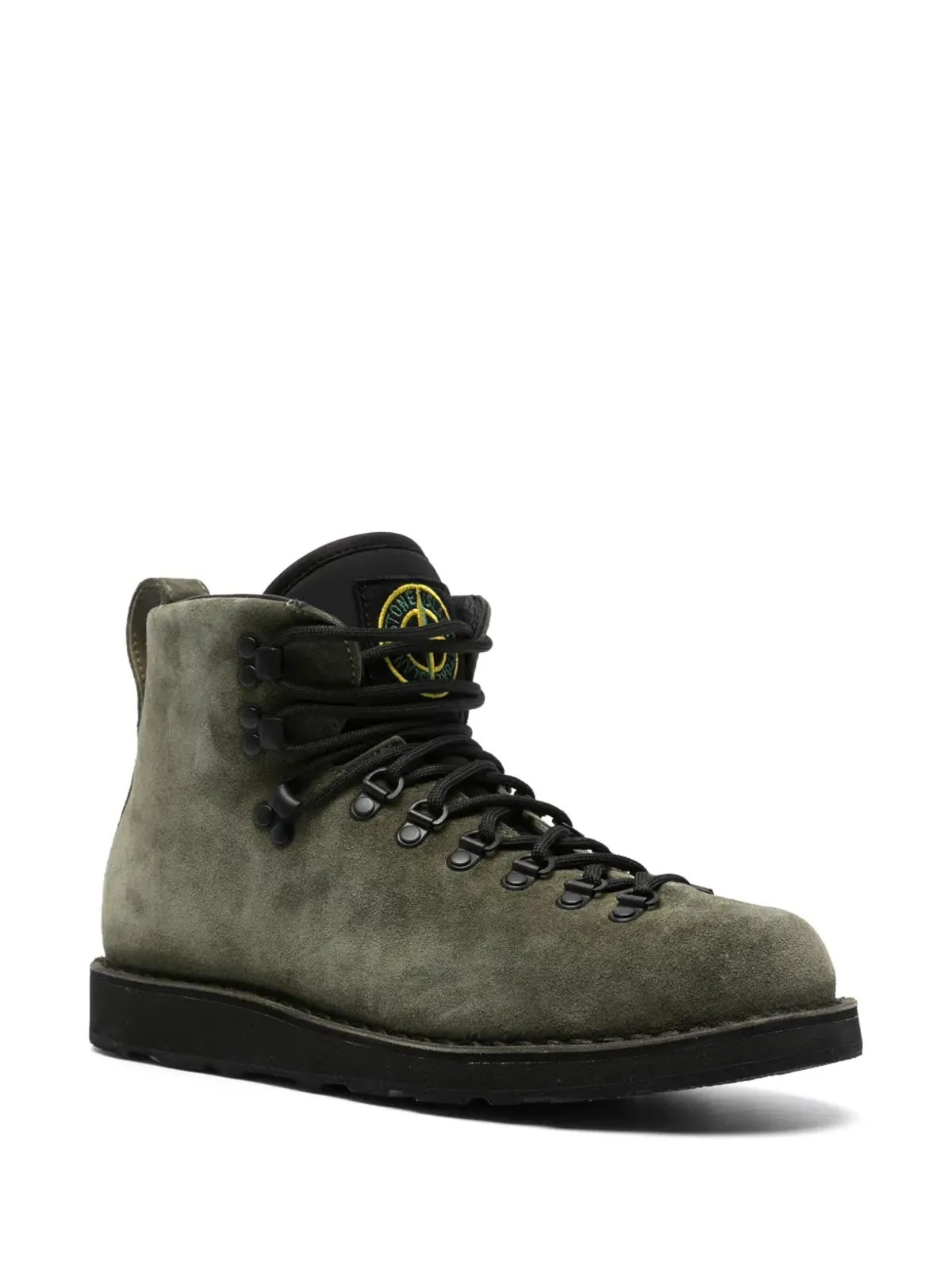 Stone Island コンパスパッチ ブーツ グリーン - 画像2