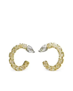 Jewels Aficionado 18kt イエローゴールド ダイヤモンド フープイヤリング - サムネイル1