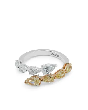 Jewels Aficionado 18ktホワイトゴールド バイパス ダイヤモンド リング - シルバー - サムネイル1