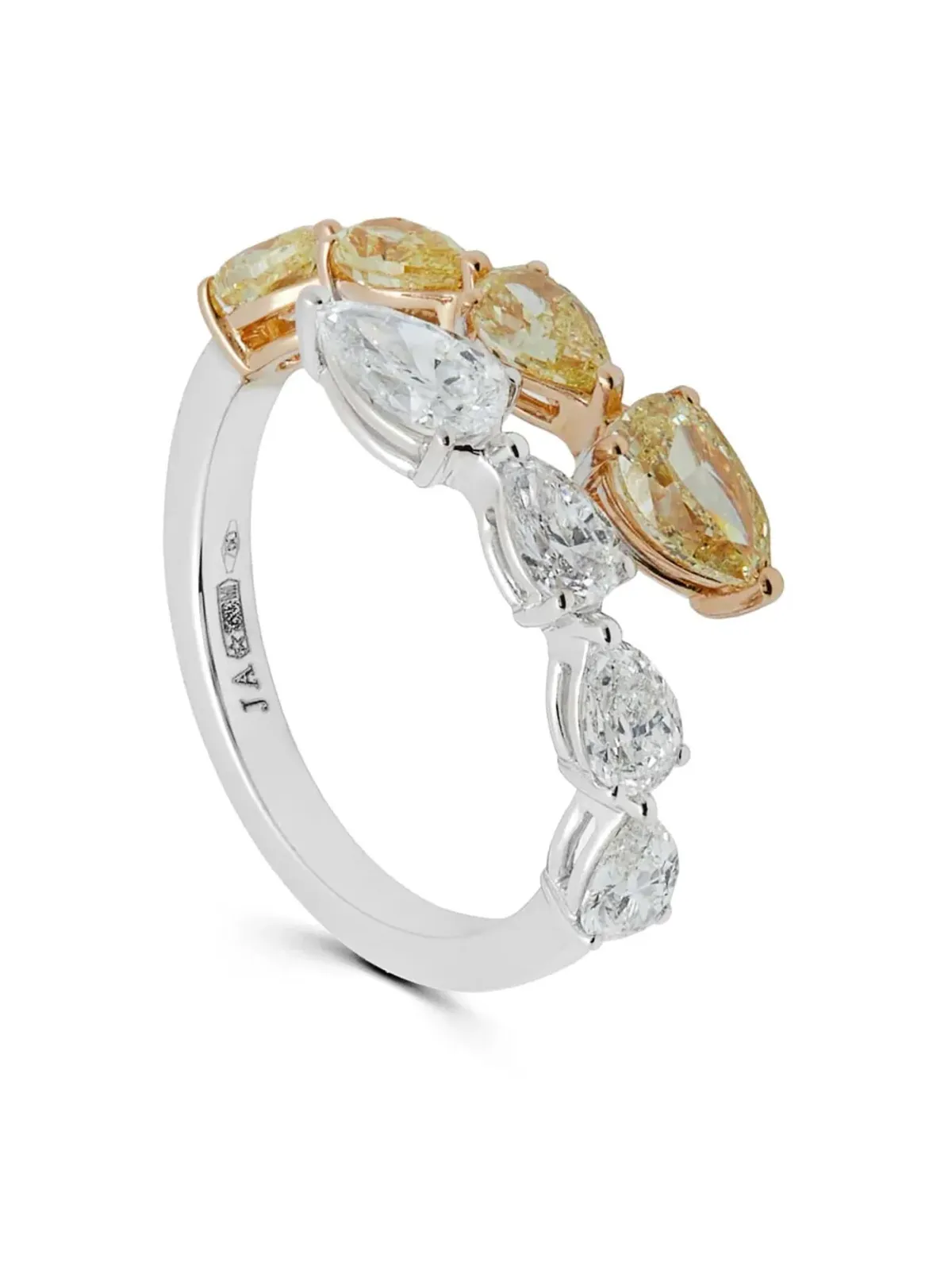 Jewels Aficionado 18ktホワイトゴールド バイパス ダイヤモンド リング - シルバー - 画像2