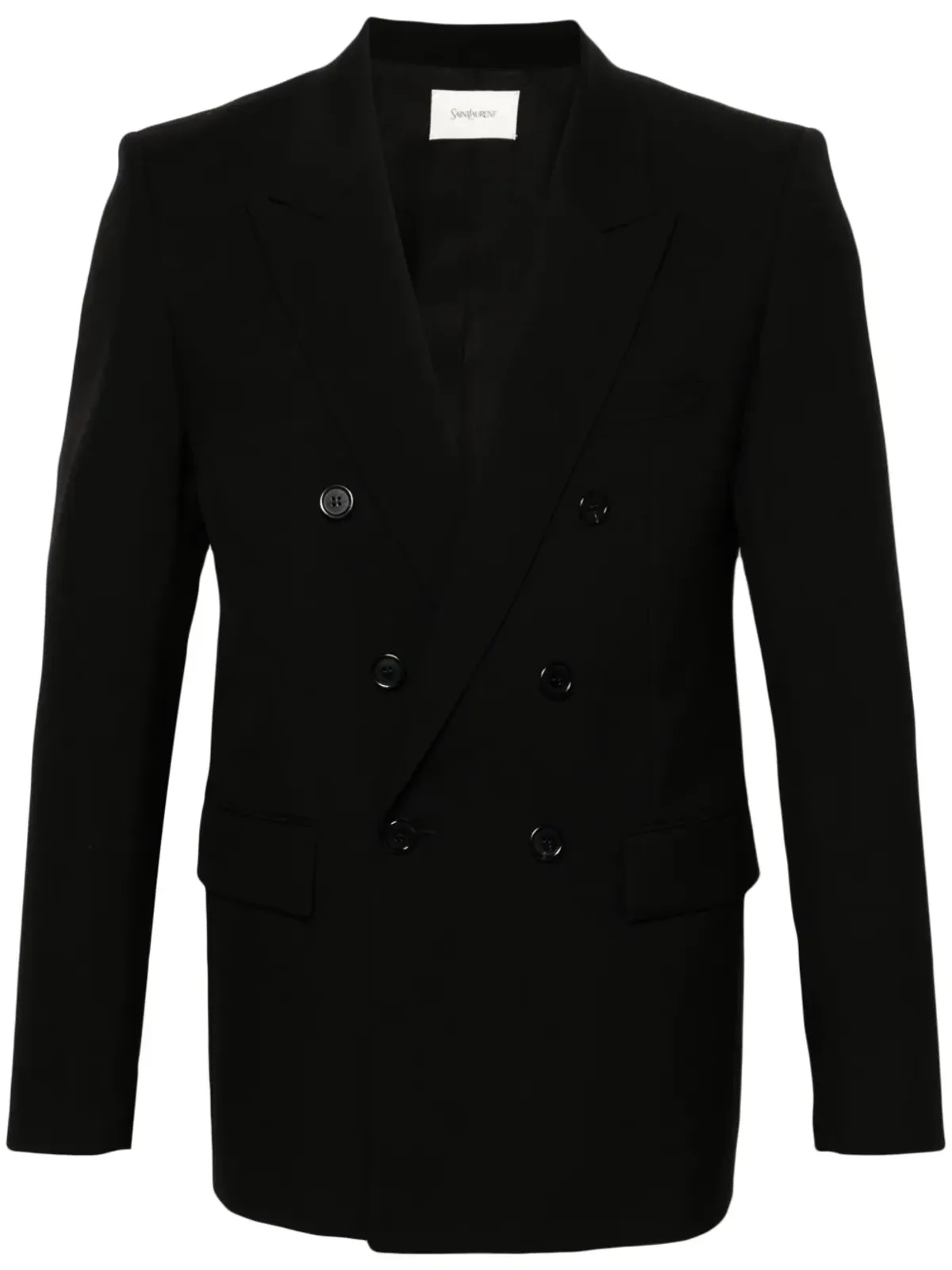 Saint Laurent ウールギャバジン ブレザー - ブラック - 画像1