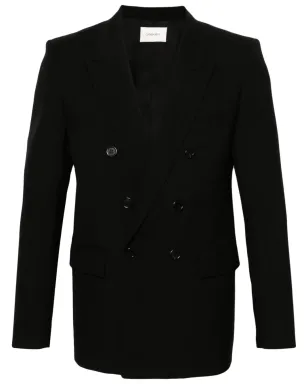 Saint Laurent ウールギャバジン ブレザー - ブラック - サムネイル1