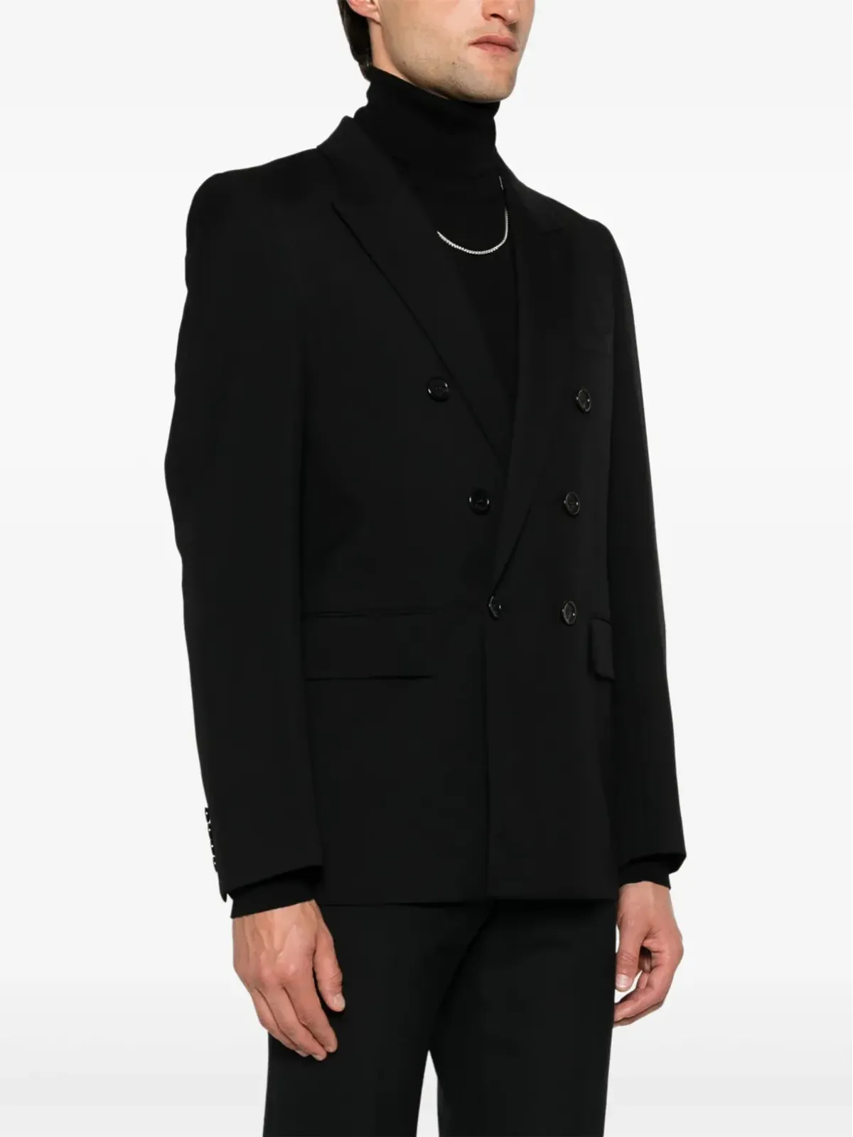 Saint Laurent ウールギャバジン ブレザー - ブラック - 画像3