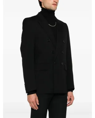 Saint Laurent ウールギャバジン ブレザー - ブラック - サムネイル3