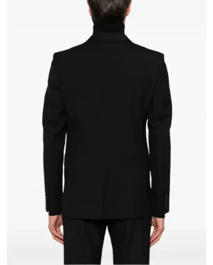 Saint Laurent ウールギャバジン ブレザー - ブラック - サムネイル4