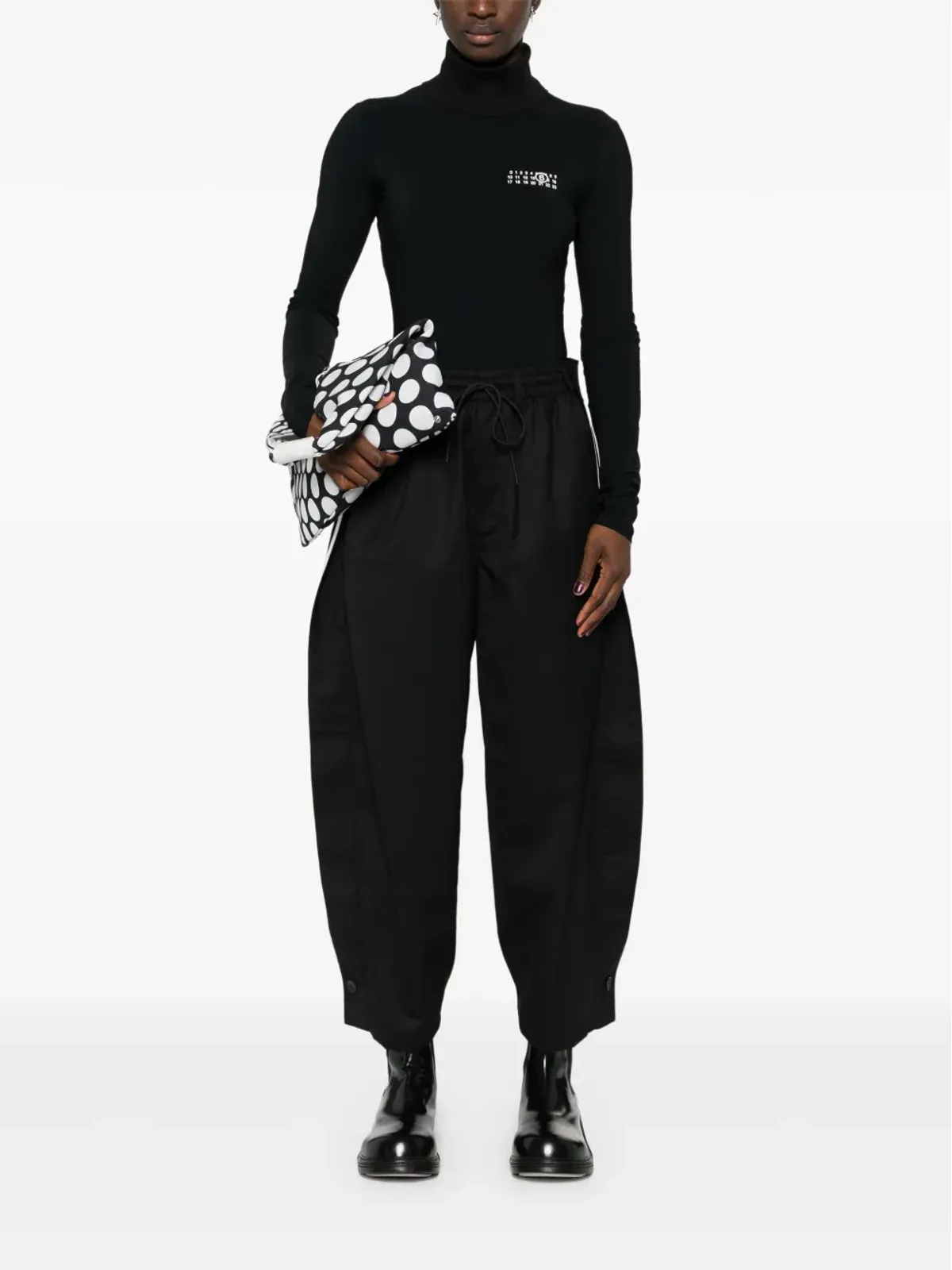 Y-3 3ストライプ トラックパンツ - ブラック - 画像3