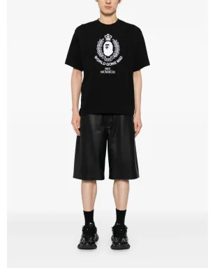 A BATHING APE® 刺繍ロゴ Tシャツ ブラック - サムネイル2