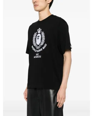A BATHING APE® 刺繍ロゴ Tシャツ ブラック - サムネイル3