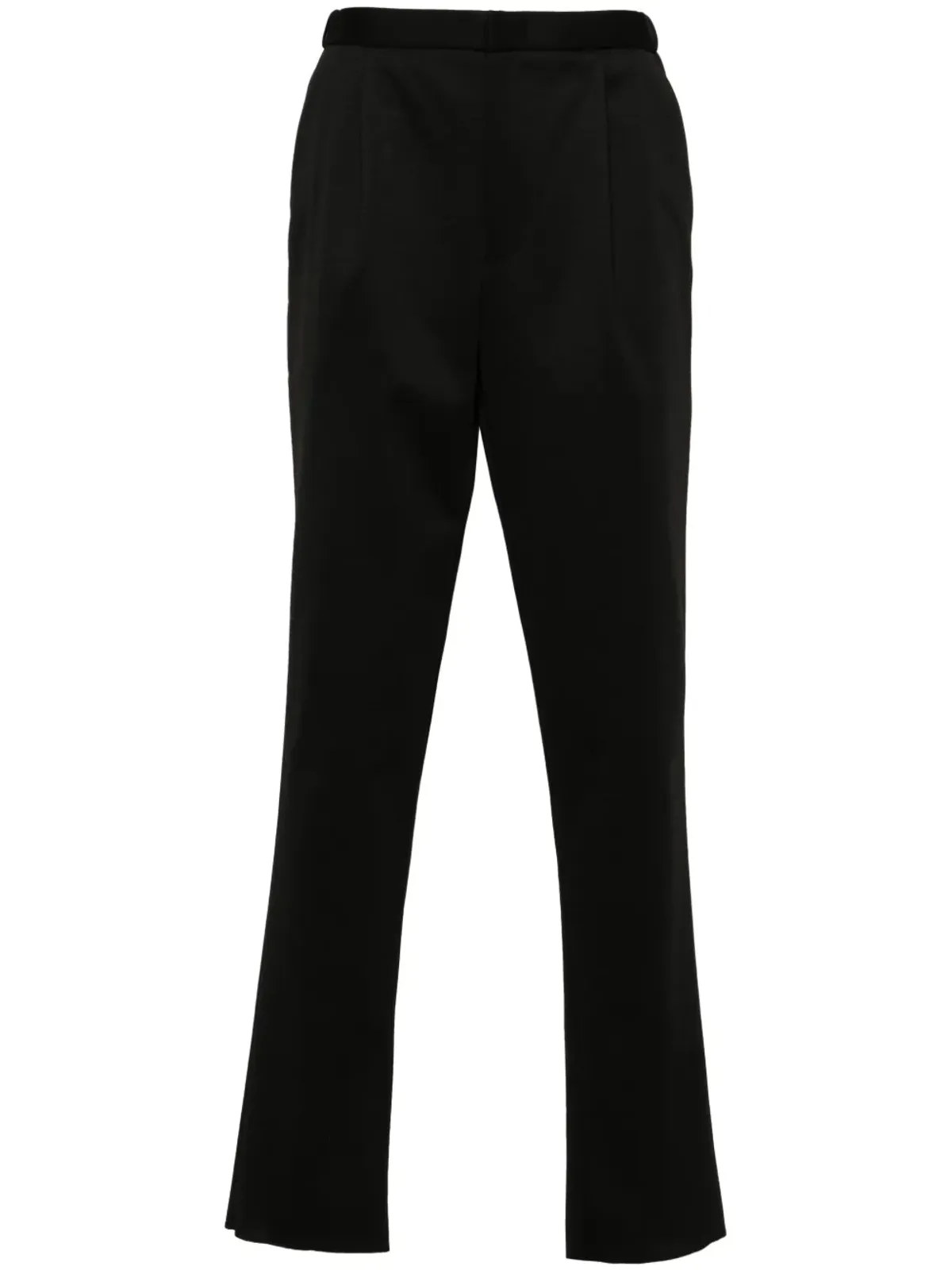 Emporio Armani プリーツディテールパンツ - ブラック - 画像1
