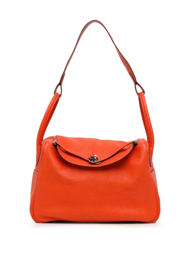 Hermès Pre-Owned Hermès ビンテージ Clemence Lindy 34 サッチェル オレンジの商品画像