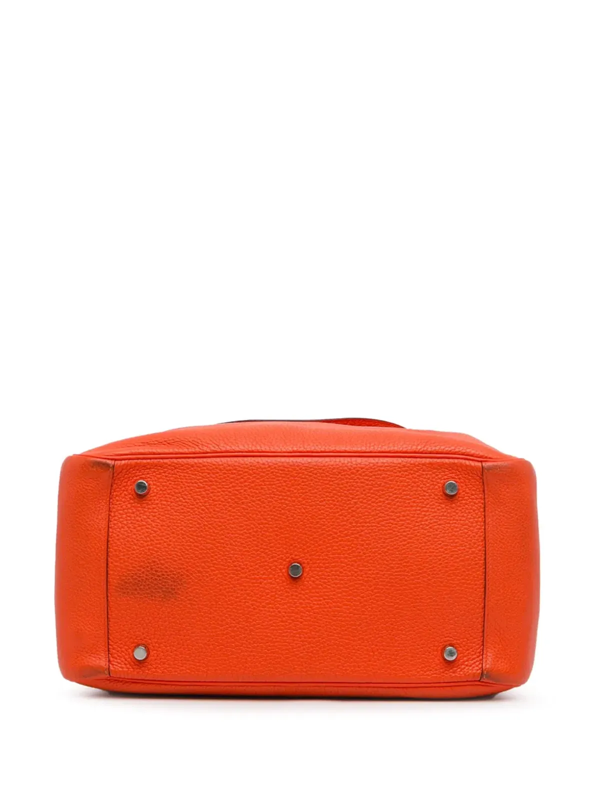 Hermès ビンテージ Clemence Lindy 34 サッチェル オレンジ - 画像4