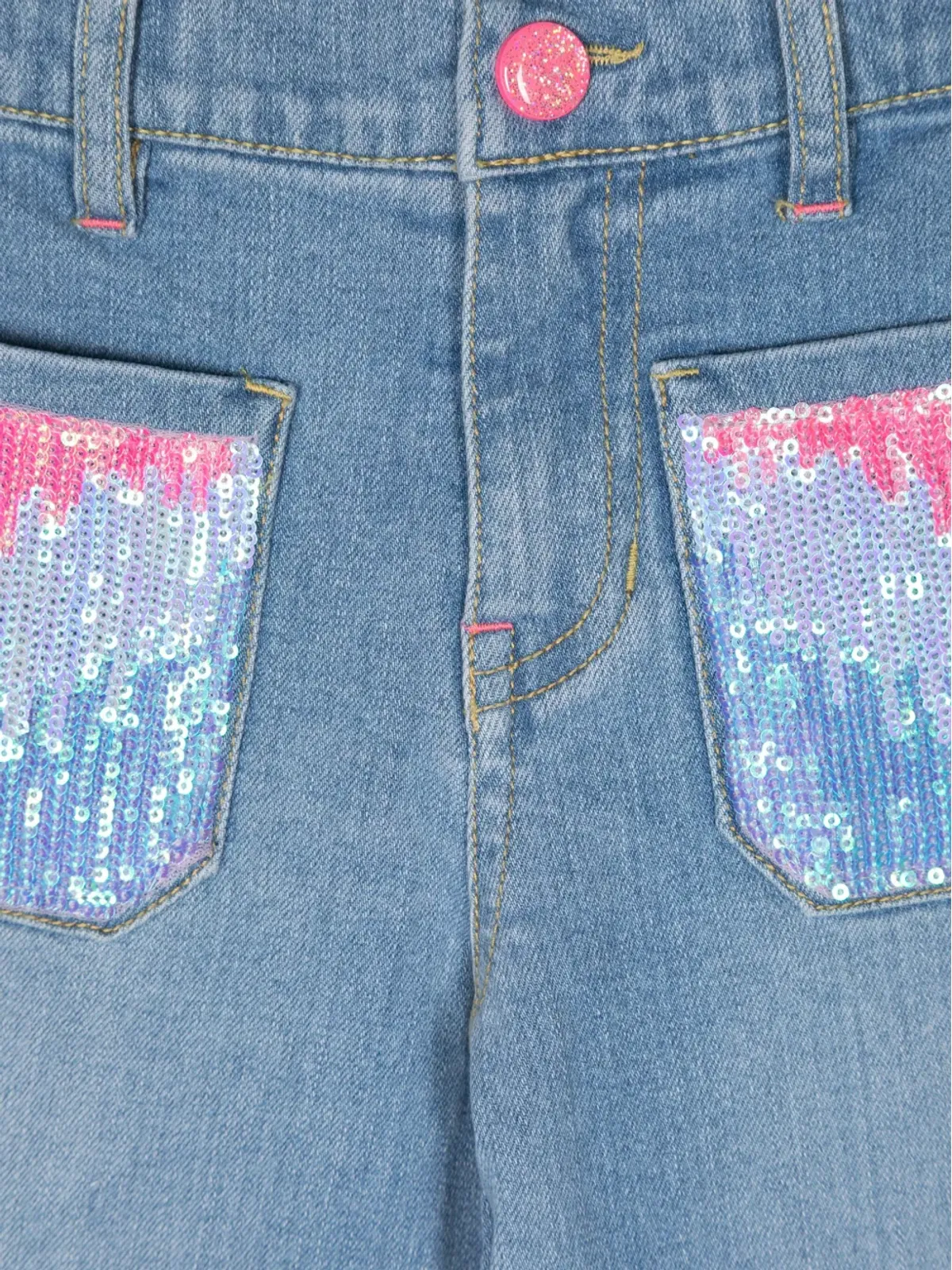 Billieblush スパンコール装飾ジーンズ - 画像3